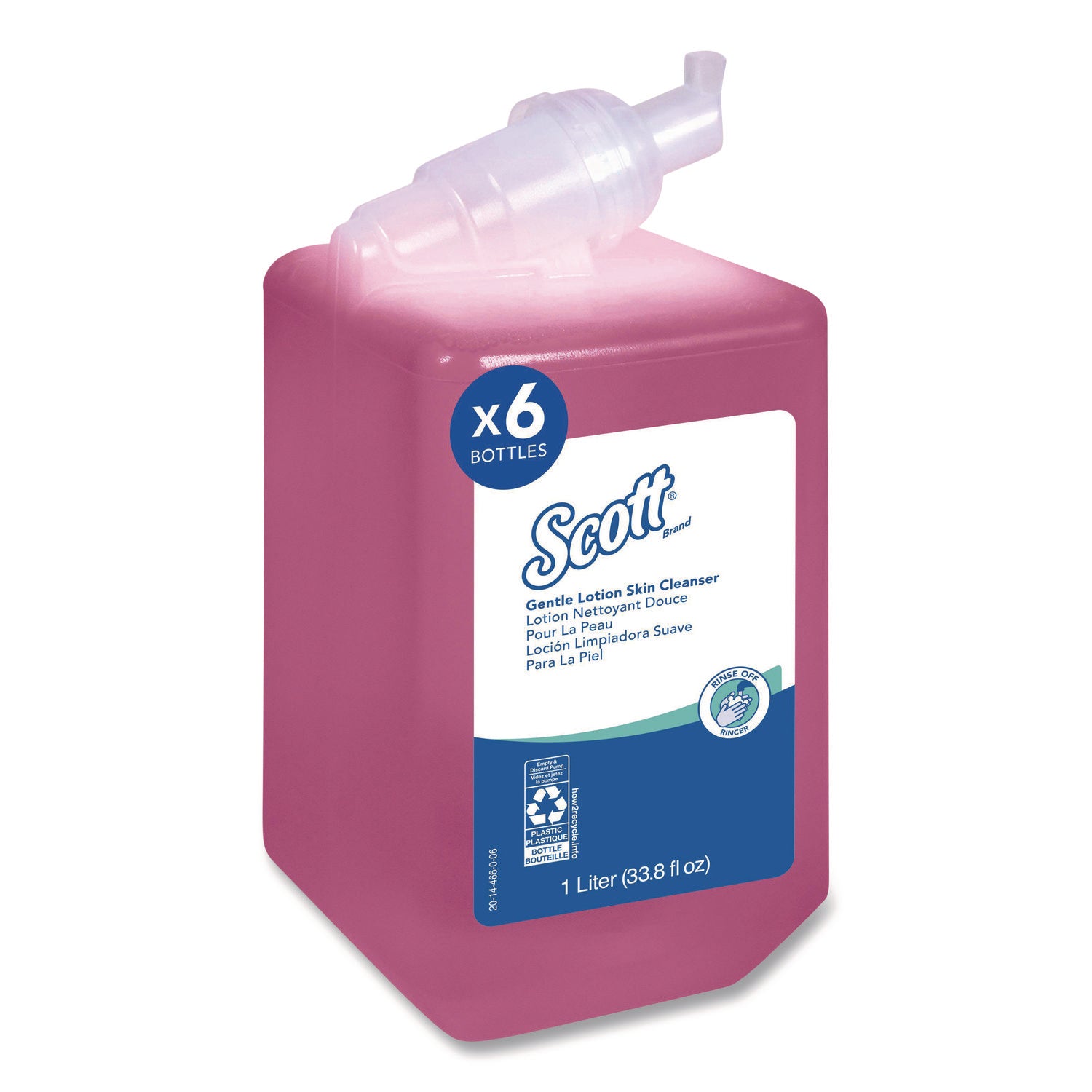 Scott Gentle Lotion Skin Cleanser - Lotion - 1.06 quart - Push Pump - For Normal Skin - pH Balanced Push Pump - 1 Each