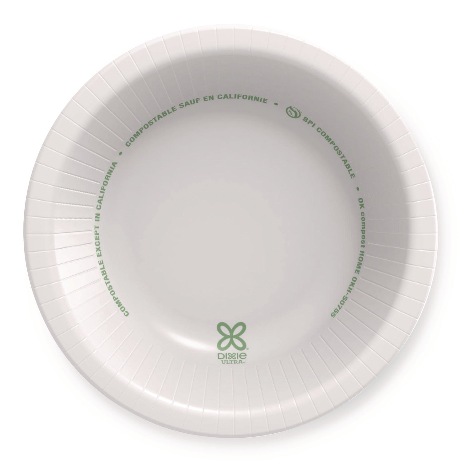 Dixie Ultra&reg; Pathways 12 oz Heavyweight Paper Bowls by GP Pro - Pathways - Disposable - Microwave Safe - White - Paper Body - 125 / Pack