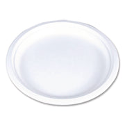 ChampWare Molded Fiber Tableware, Molded Fiber Plate, 9" dia, White, 125 Plates/Sleeve, 4 Sleeves/Carton