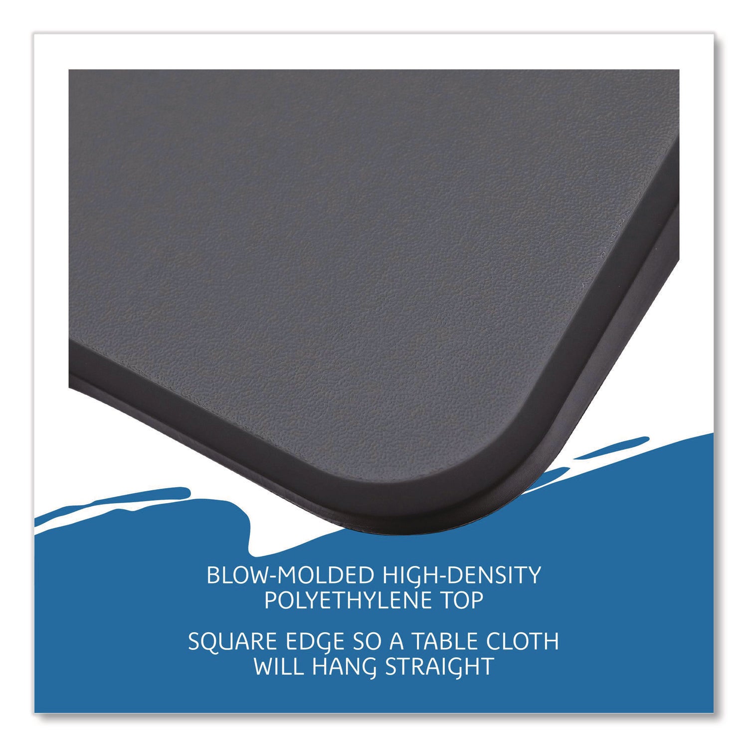 IndestrucTable® Commercial Folding Table , Charcoal - 30" x 72"