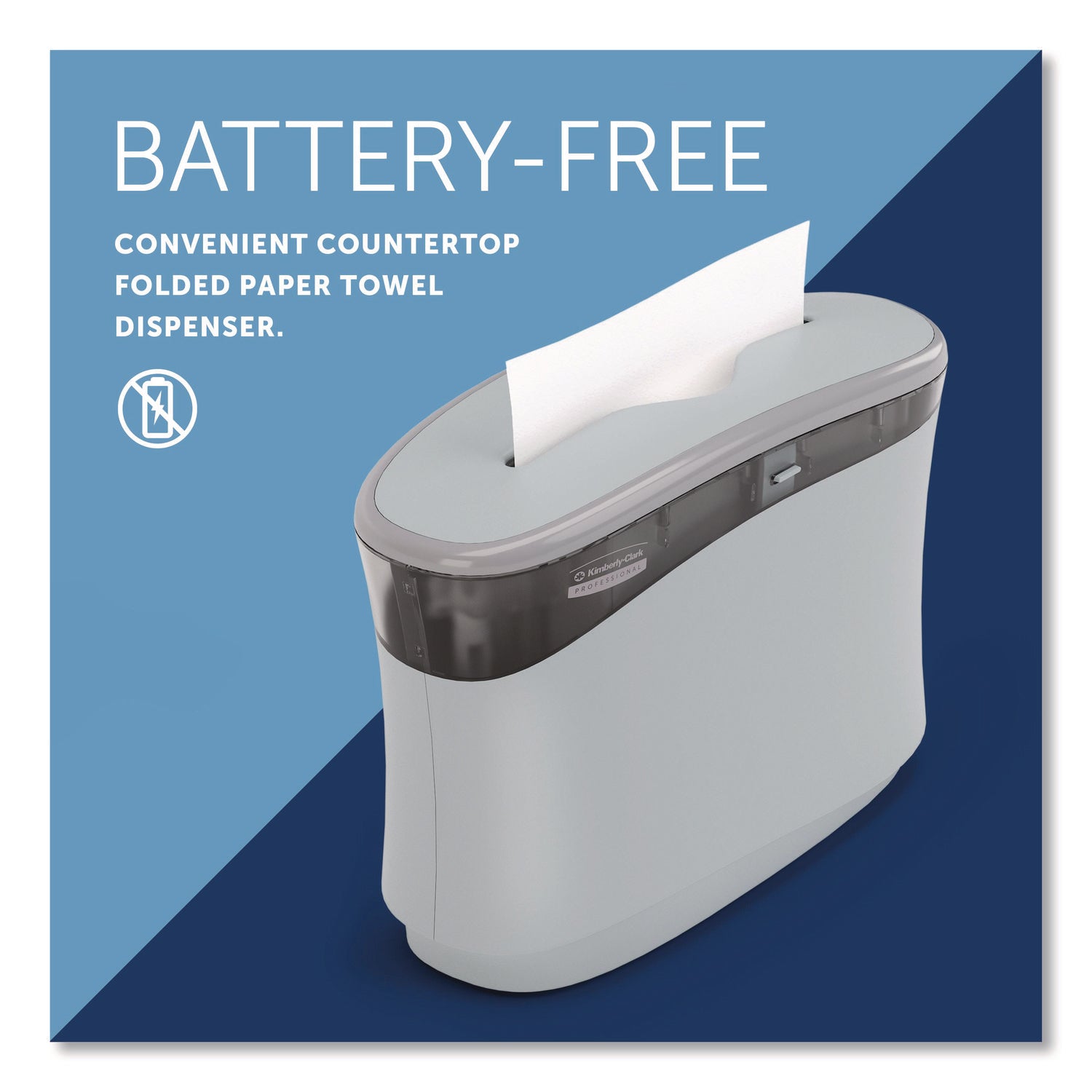 Multifold Dispenser - 13.3" Height x 9" Width x 5.2" Depth - Soft Gray - Refillable, Hygienic - 1 / Case