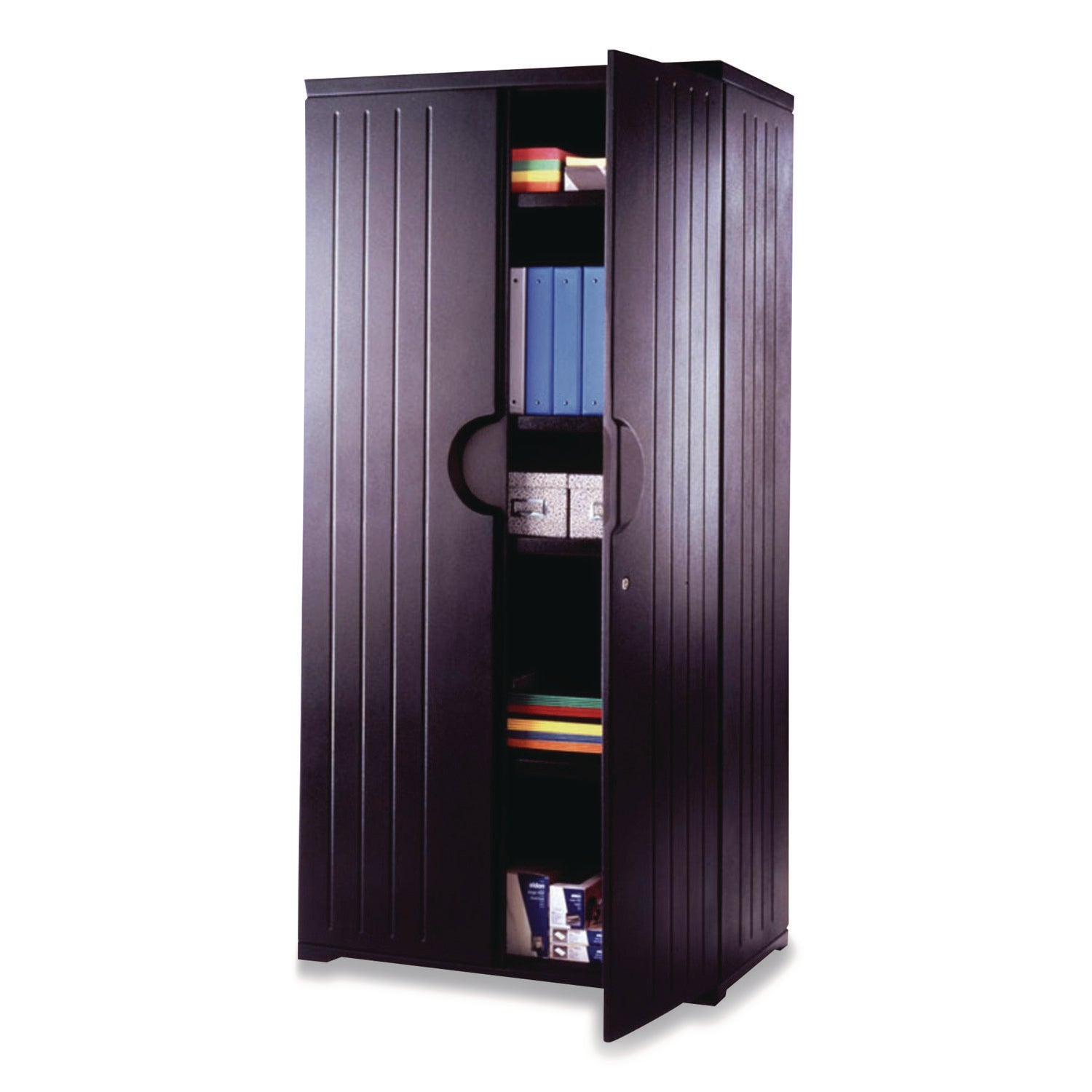 Rough n Ready® 72" Storage Cabinet, Black