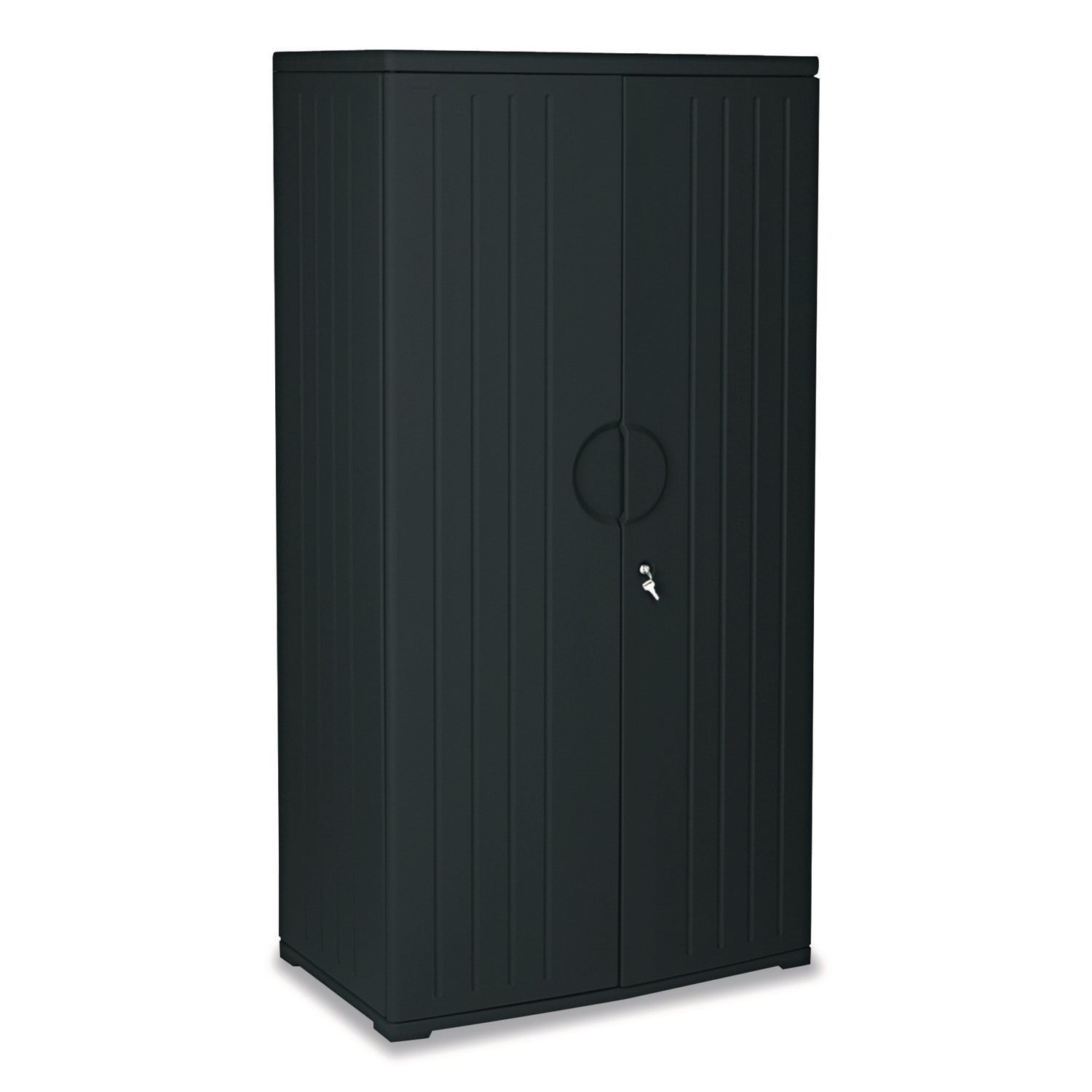 Rough n Ready® 72" Storage Cabinet, Black