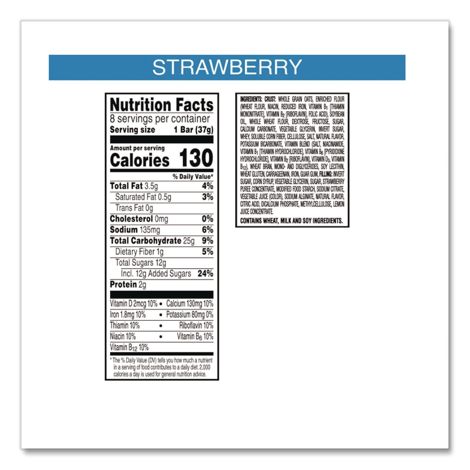 Low Fat - Strawberry - 1.30 lb - 16 / Box