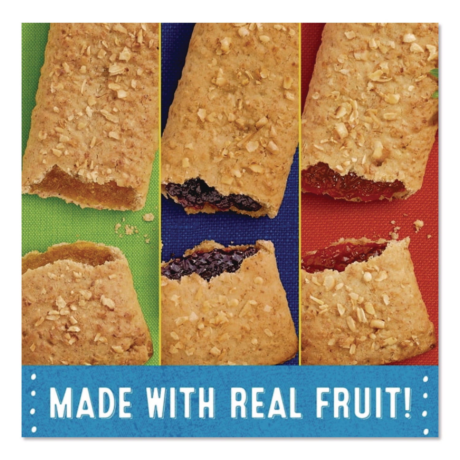 Individually Wrapped - Apple Cinnamon, Strawberry, Blueberry - 1.30 oz - 16/Box - 3 / Carton