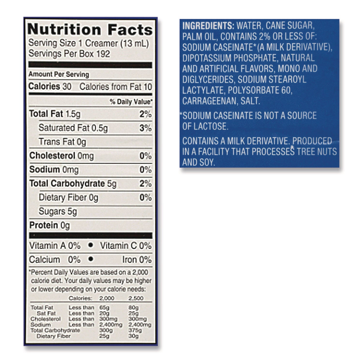 Flavored Liquid Non-Dairy Coffee Creamer, French Vanilla, 0.44 oz Mini Cups, 24/Box