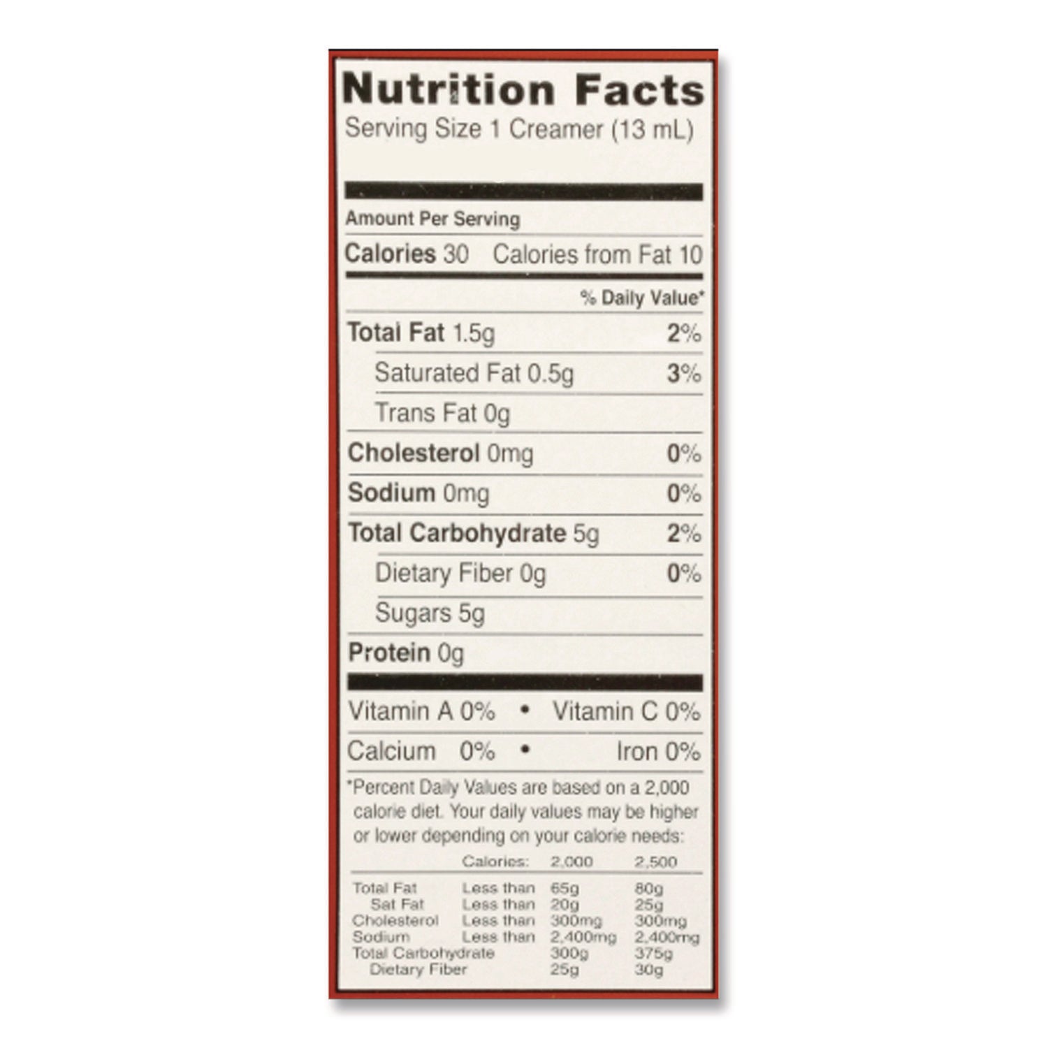 Coffee Creamer, Hazelnut, 0.44 oz Mini Cups, 24/Box