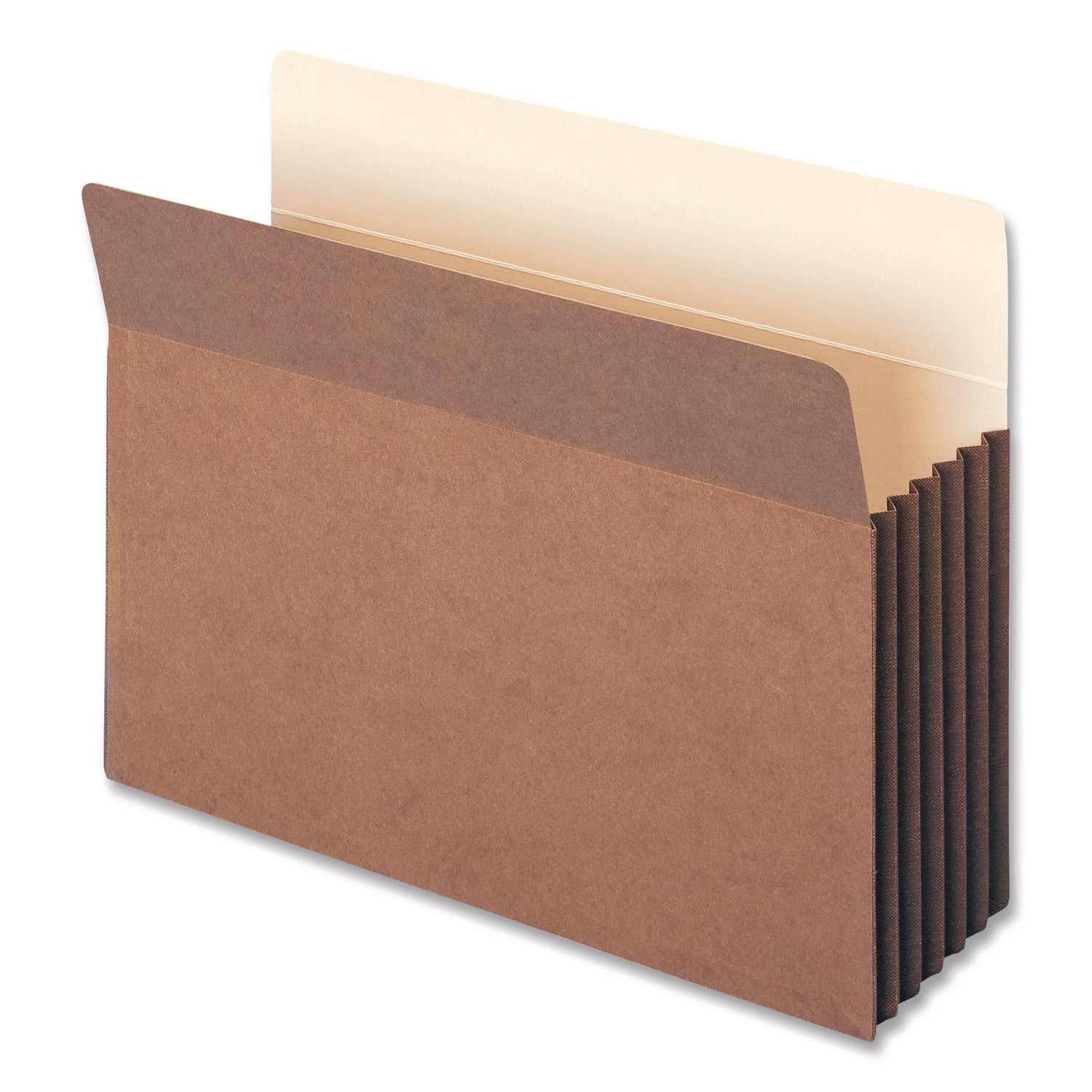Smead Straight Tab Letter Size Recycled File Pocket, 8.5" x 11", 5.25" Expansion, Redrope, Tear Resistant, Reinforced Gusset, 30% Recycled, 10/Box