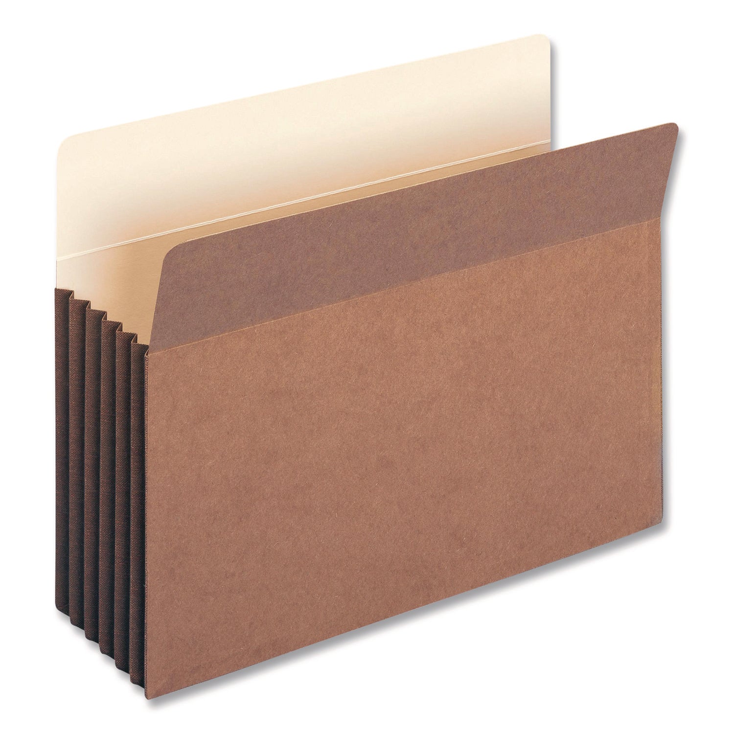 Smead Straight Tab Letter Size Recycled File Pocket, 8.5" x 11", 5.25" Expansion, Redrope, Tear Resistant, Reinforced Gusset, 30% Recycled, 10/Box