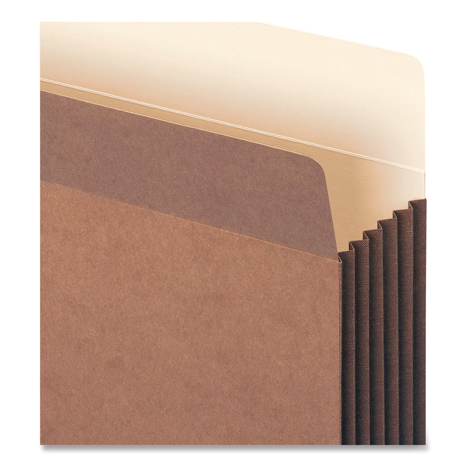 Smead Straight Tab Letter Size Recycled File Pocket, 8.5" x 11", 5.25" Expansion, Redrope, Tear Resistant, Reinforced Gusset, 30% Recycled, 10/Box