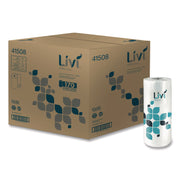 Livi VPG Select Kitchen Paper Towels - 2 Ply - 5" Width x 11" Length - 170 Sheets/Roll - 1 49/64" Core - Wheel Embossed - Bright White - Virgin Fiber, Paper - 170 Sheets/Roll - 1 Each