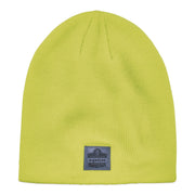Ergodyne 6812 Ribbed Knit Beanie, Acrylic, Lime, Pack of 6