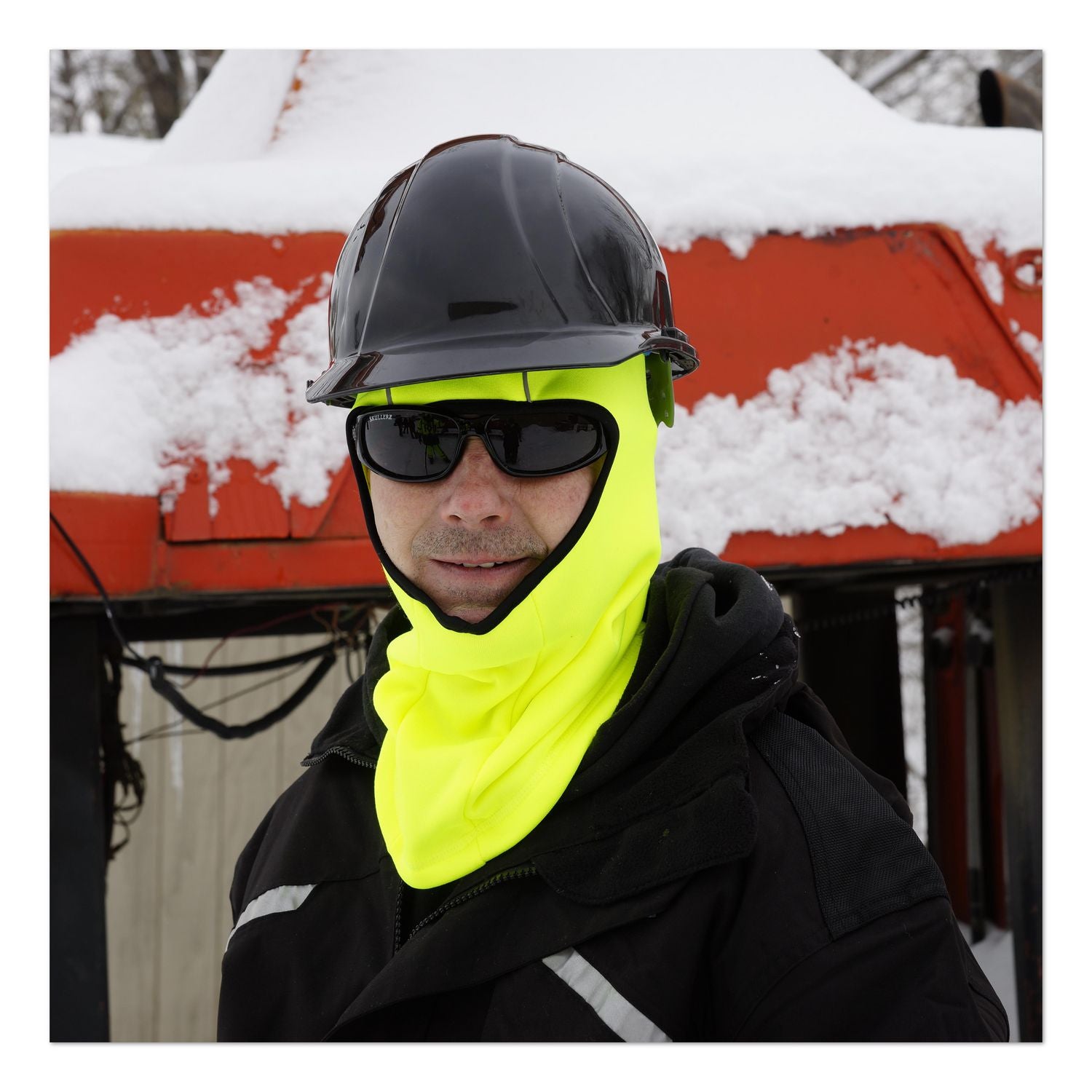 Ergodyne N-Ferno 6821 Balaclava Face Mask - Fleece - Polyester - Lime