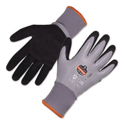 Ergodyne ProFlex 7501 Coated Waterproof Winter Work Gloves, Medium, Gray, Nitrile & Latex Coating, 1.75" Thick, 10" Length, 2 Pairs per Pack, 12 Packs per Carton