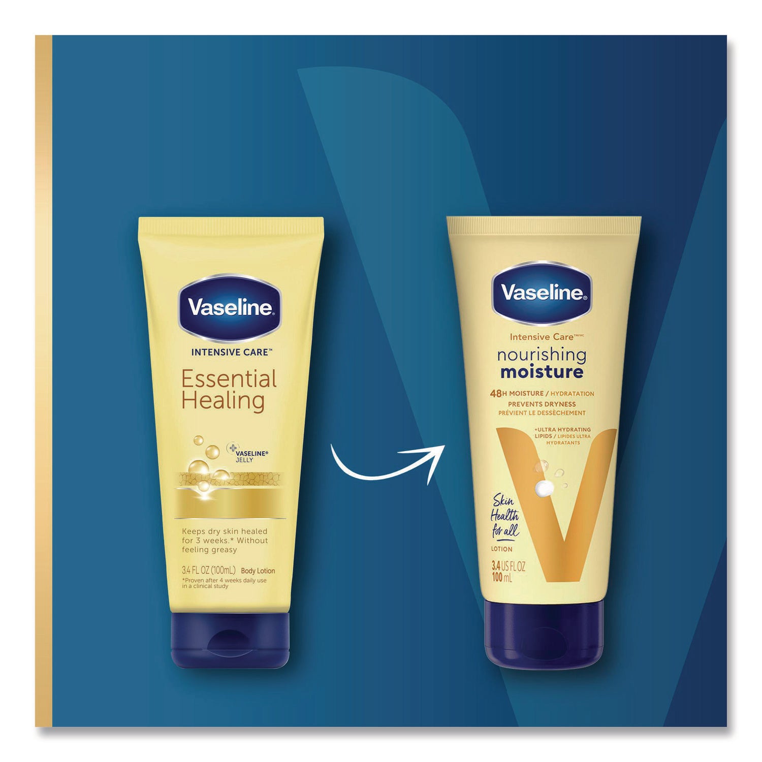 Intensive Care Essential Healing Body Lotion, 3.4 Oz Squeeze Tube