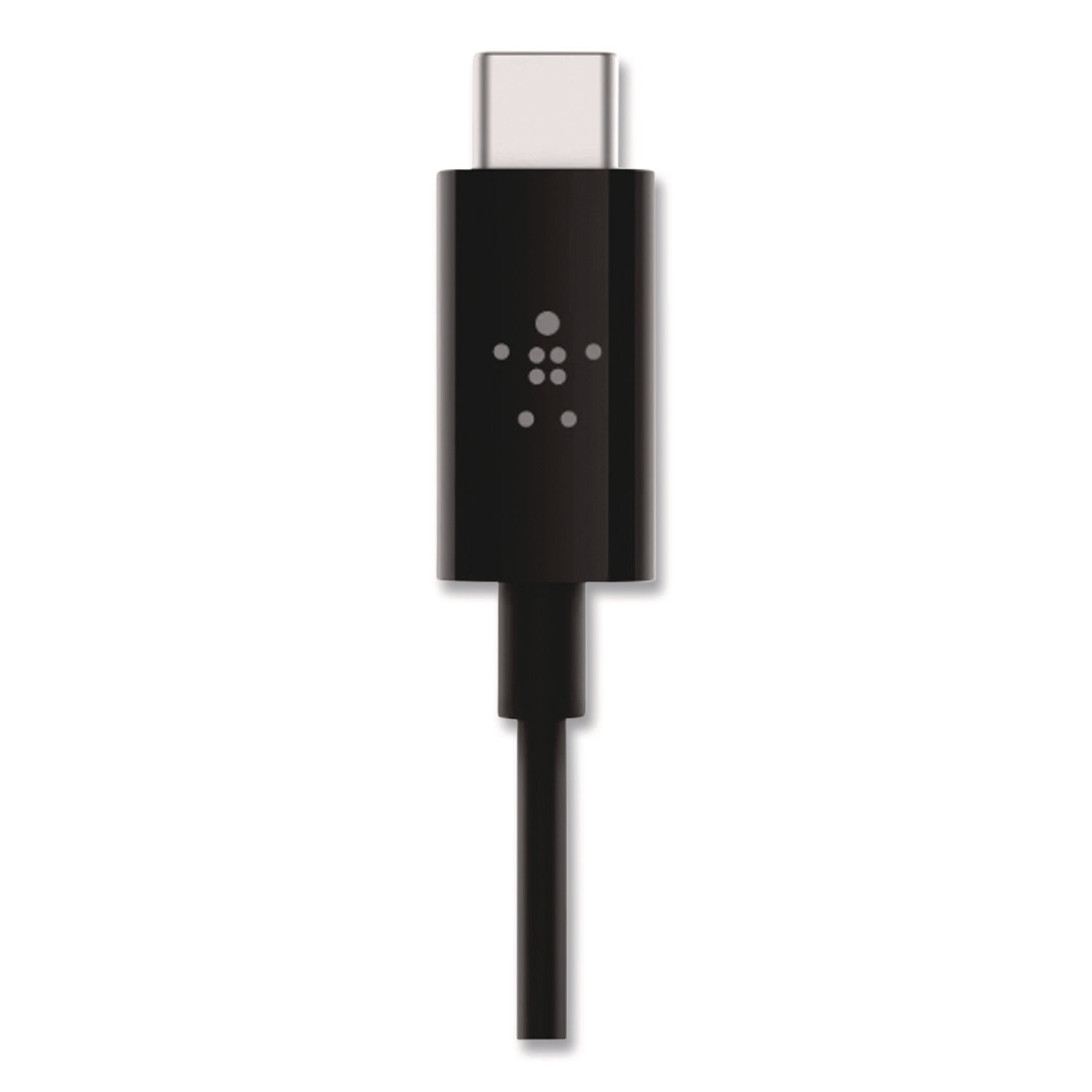 RockStar 3.5mm Audio Cable with USB-C Connector, 3 ft, Black