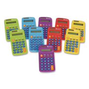 Rainbow Calculators And Storage Chart, 8-Digit, LCD, 30 Calculators