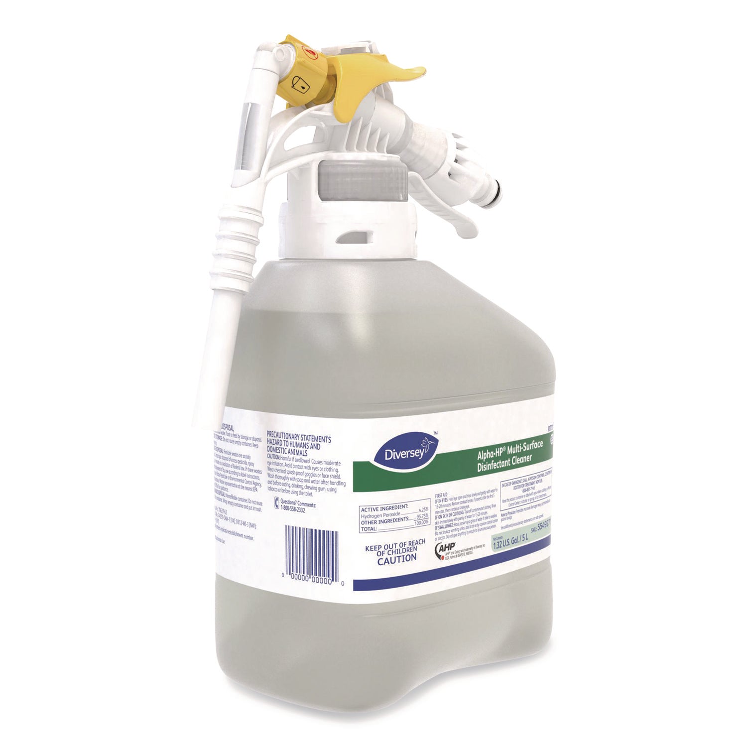 50.7 fl oz (1.6 quart) - Citrus Scent - Bactericide, Virucidal - Clear - 2 / Carton