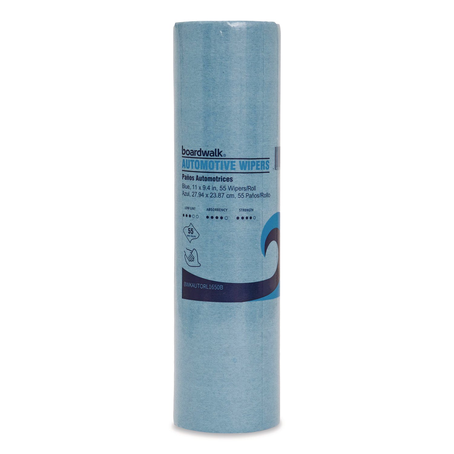 Automotive Wiper Rolls, 9.4 x 11, Blue, 55/Roll, 30 Rolls/Carton