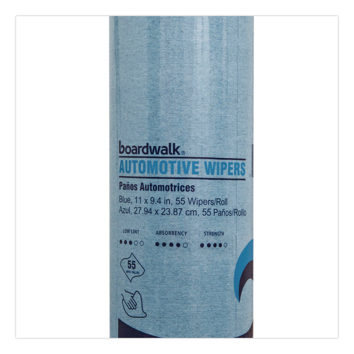 Automotive Wiper Rolls, 9.4 x 11, Blue, 55/Roll, 30 Rolls/Carton