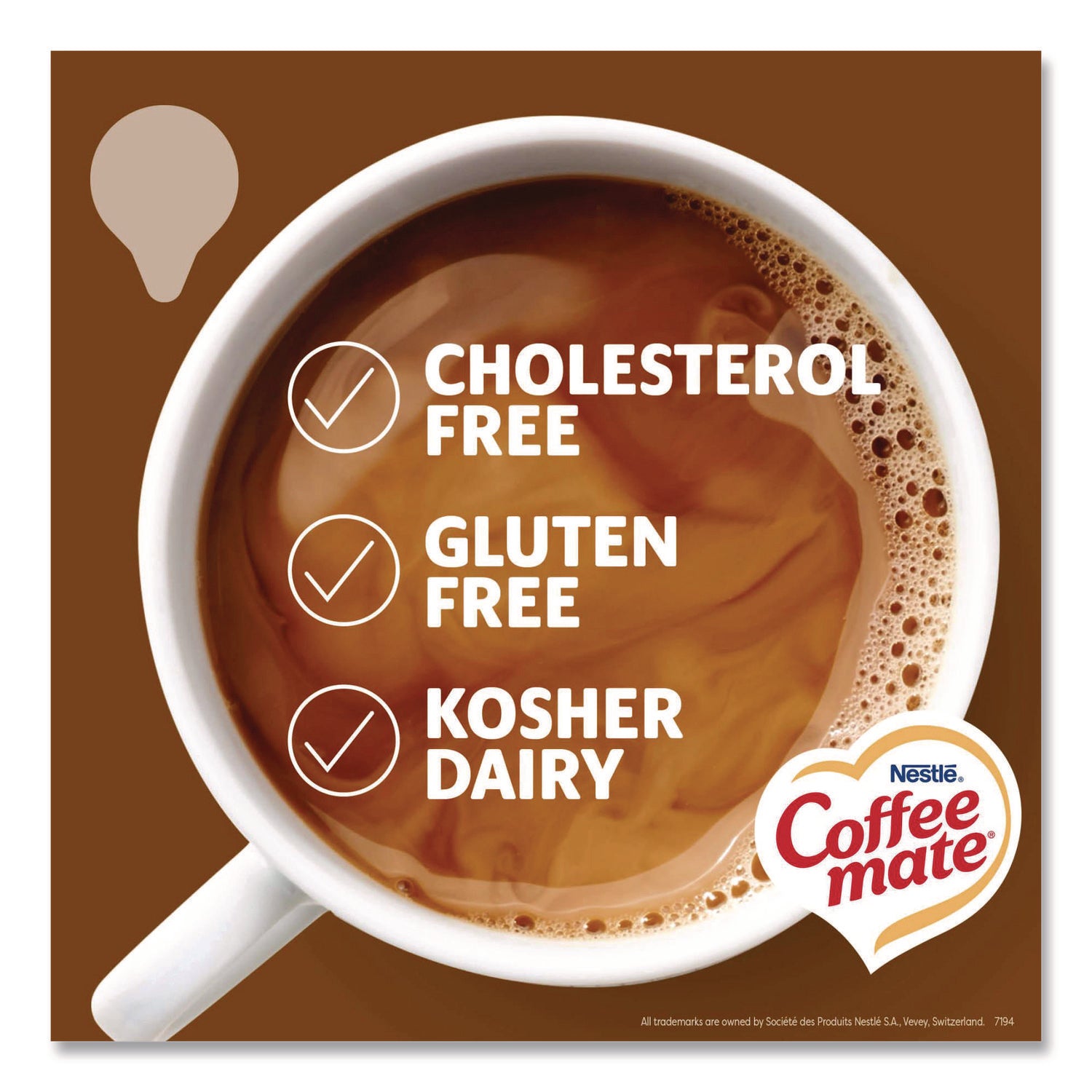 Liquid Coffee Creamer, Snickers, 0.38 oz Mini Cups, 50/Box