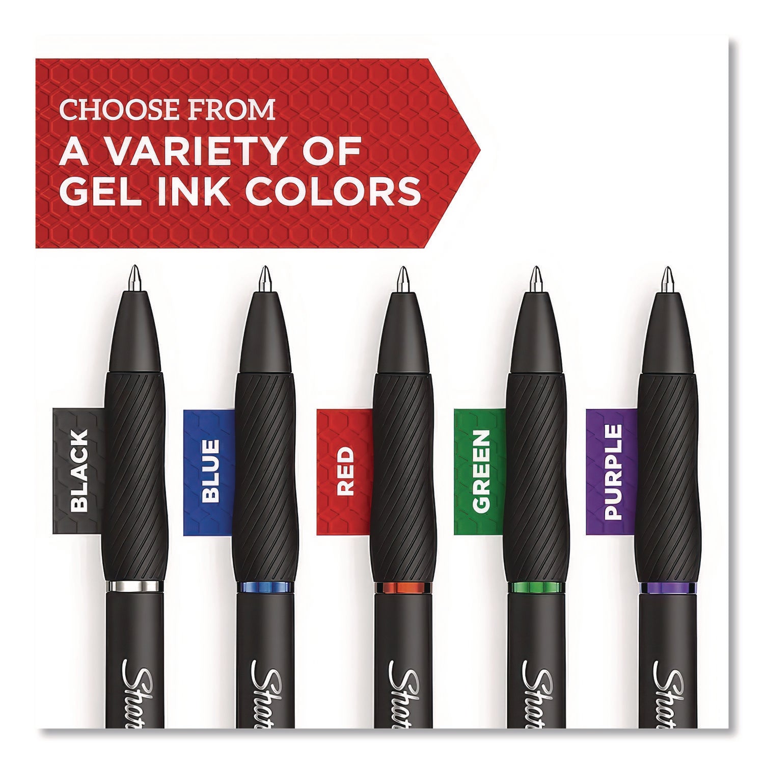 Sharpie S-Gel Pens - 0.38 mm Pen Point - Black Ink - Gel-based - 4 / Pack