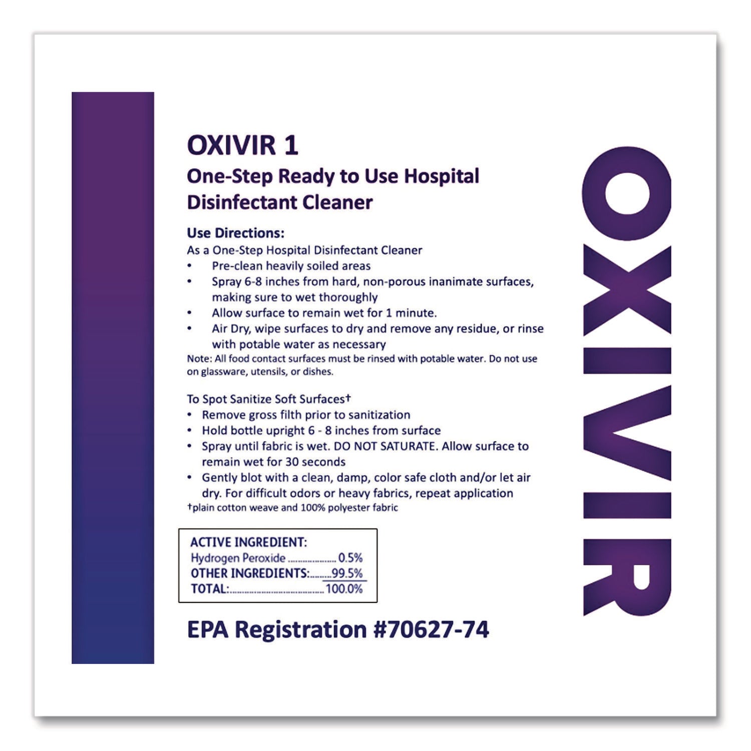 Diversey Oxivir Tb Wipes - For Nonporous Surface - Ready-To-Use - Surfactant Scent - 12" Length x 11" Width - VOC-free, Fragrance-free, NPE-free, Non-irritating, Color-free - White - 160/Bag - 4 / Carton