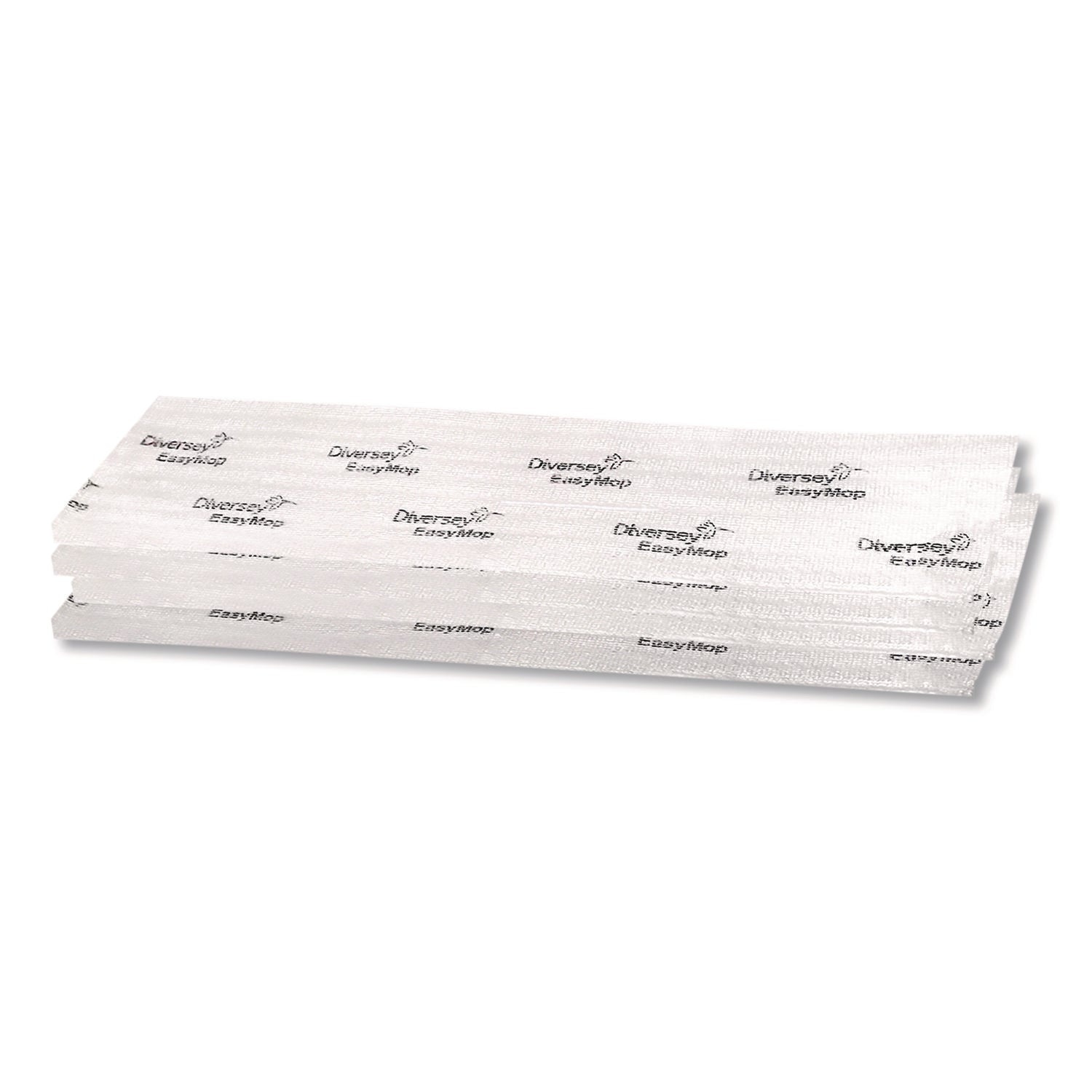 EasyMop Microfiber Dust Mop Pads, 16 x 5.3, White, 50/Pack