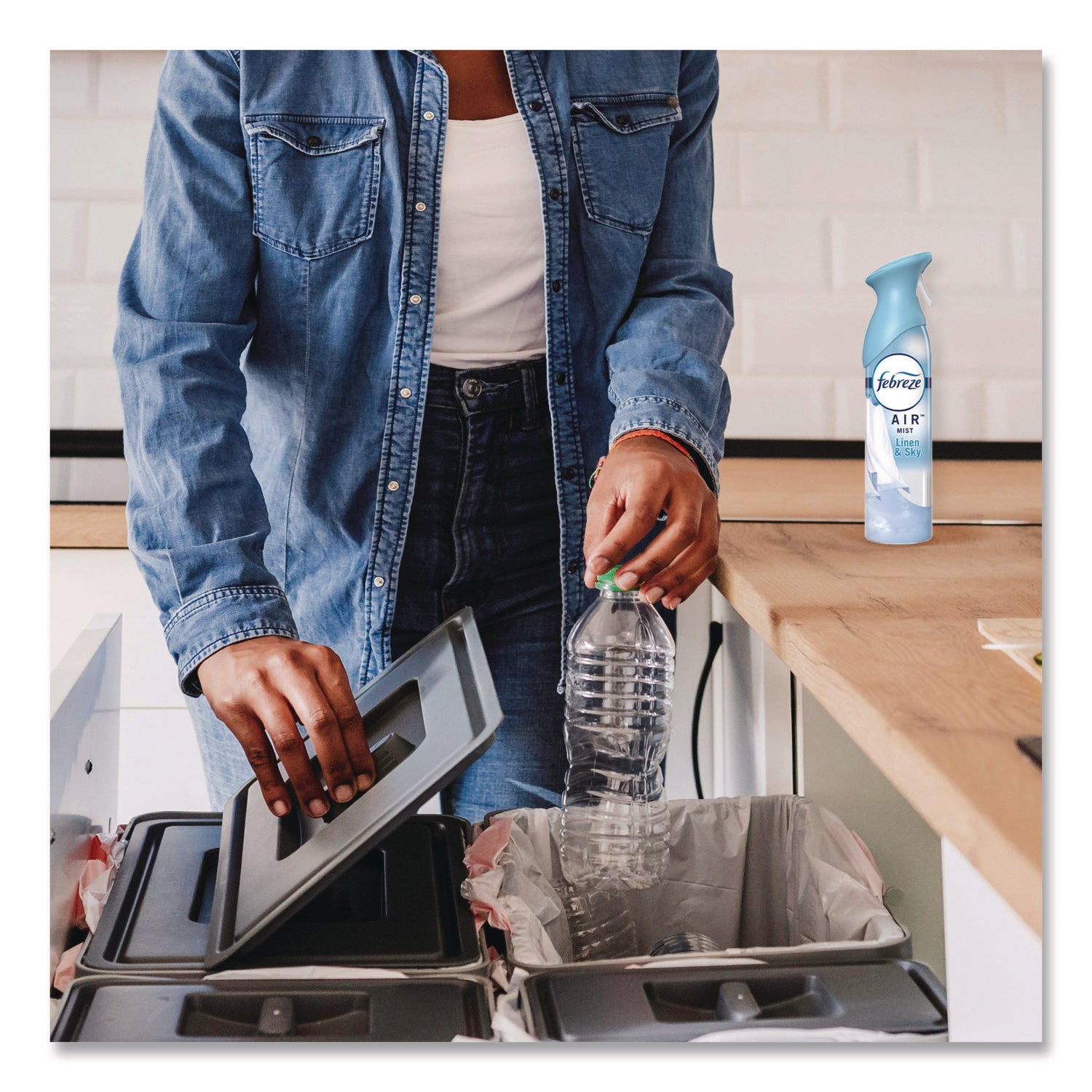 Febreze Air Effects Air Freshener Spray, Linen & Sky Scent, Odor Neutralizer, 8.8 fl oz, 2 Pack