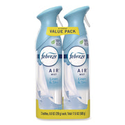 Febreze Air Effects Air Freshener Spray, Linen & Sky Scent, Odor Neutralizer, 8.8 fl oz, 2 Pack
