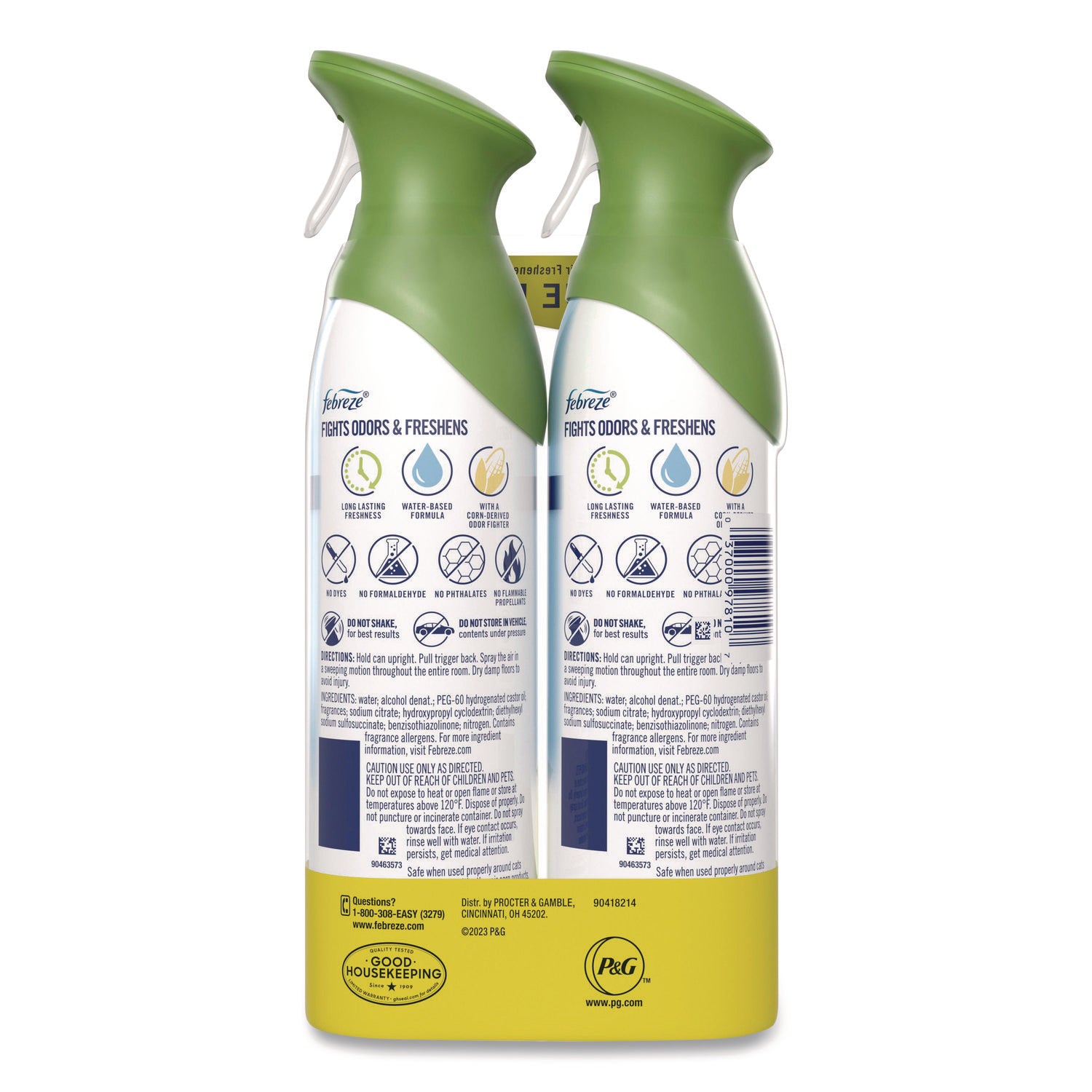 Febreze Air Effects Air Freshener Spray, Gain Original Scent, Odor Neutralizer, 8.8 fl oz, 2 Pack