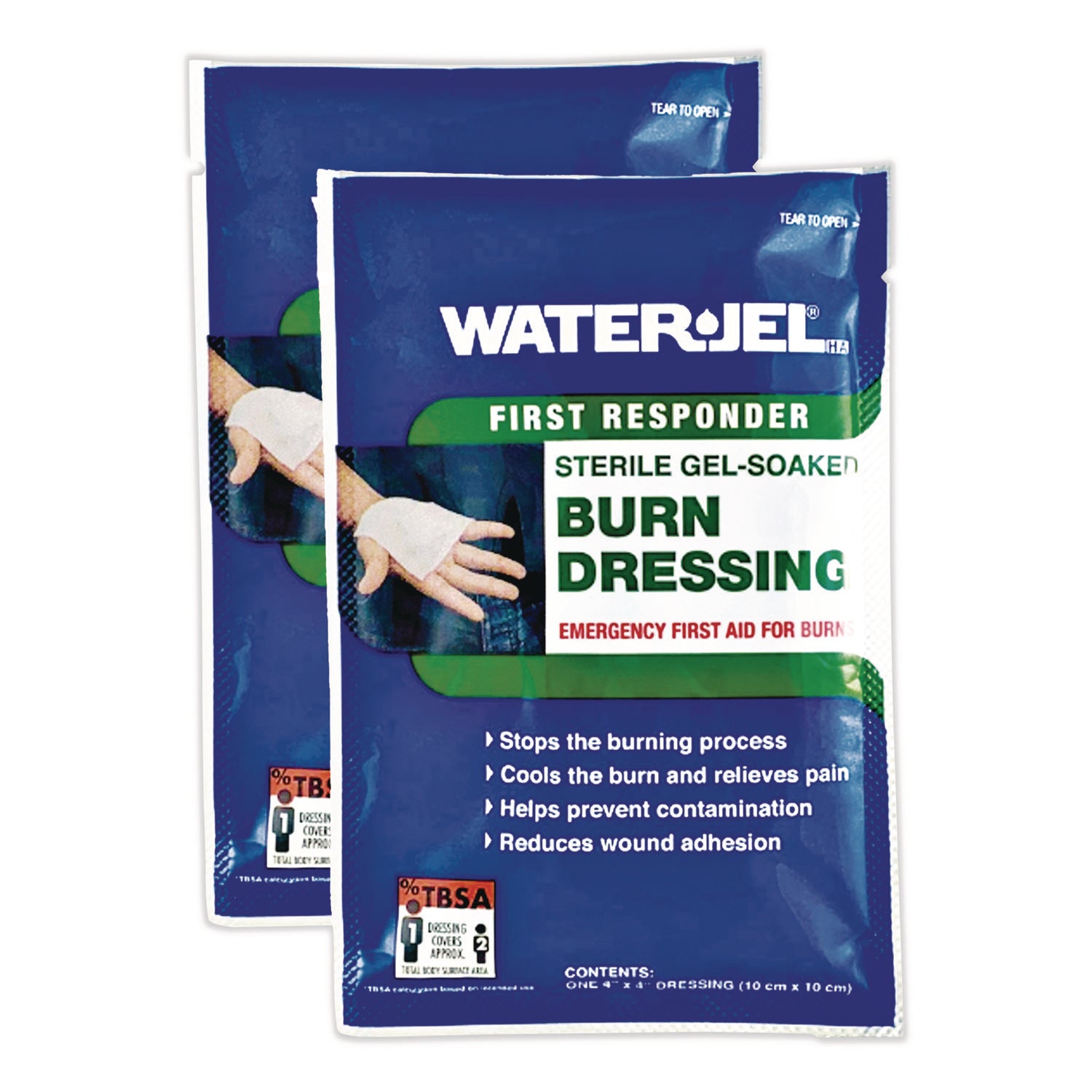 Water-Jel Burn Dressing, 4 X 4