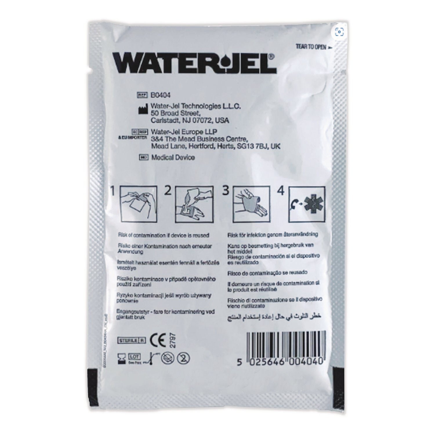 Water-Jel Burn Dressing, 4 X 4