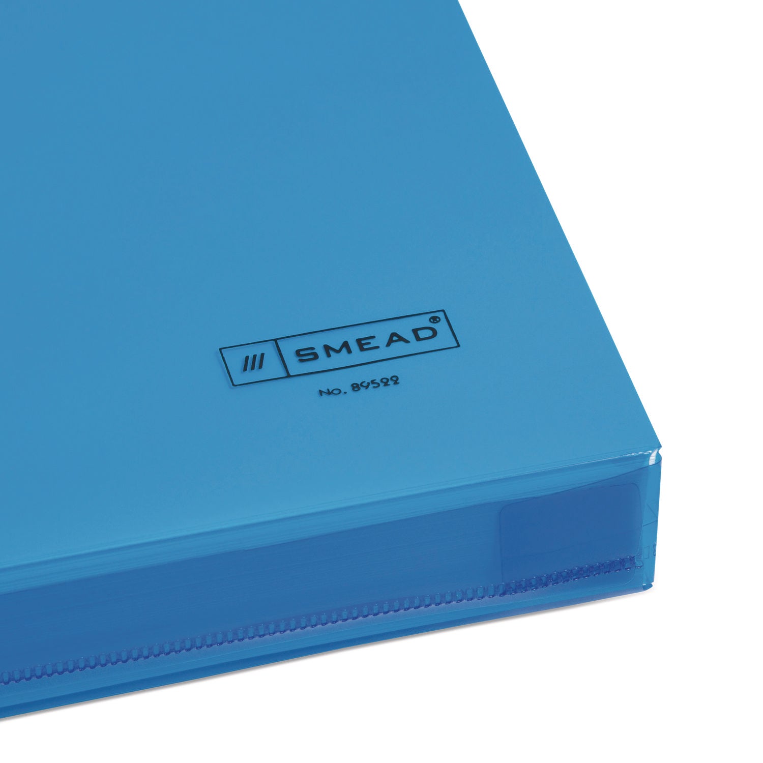 8 1/2" x 11" - 200 Sheets Capacity - 1 1/4" Expansion - Polypropylene - Blue - 5 / Pack