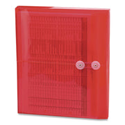 8 1/2" x 11" - 1 1/4" Expansion - Polypropylene - Red - 5 / Pack