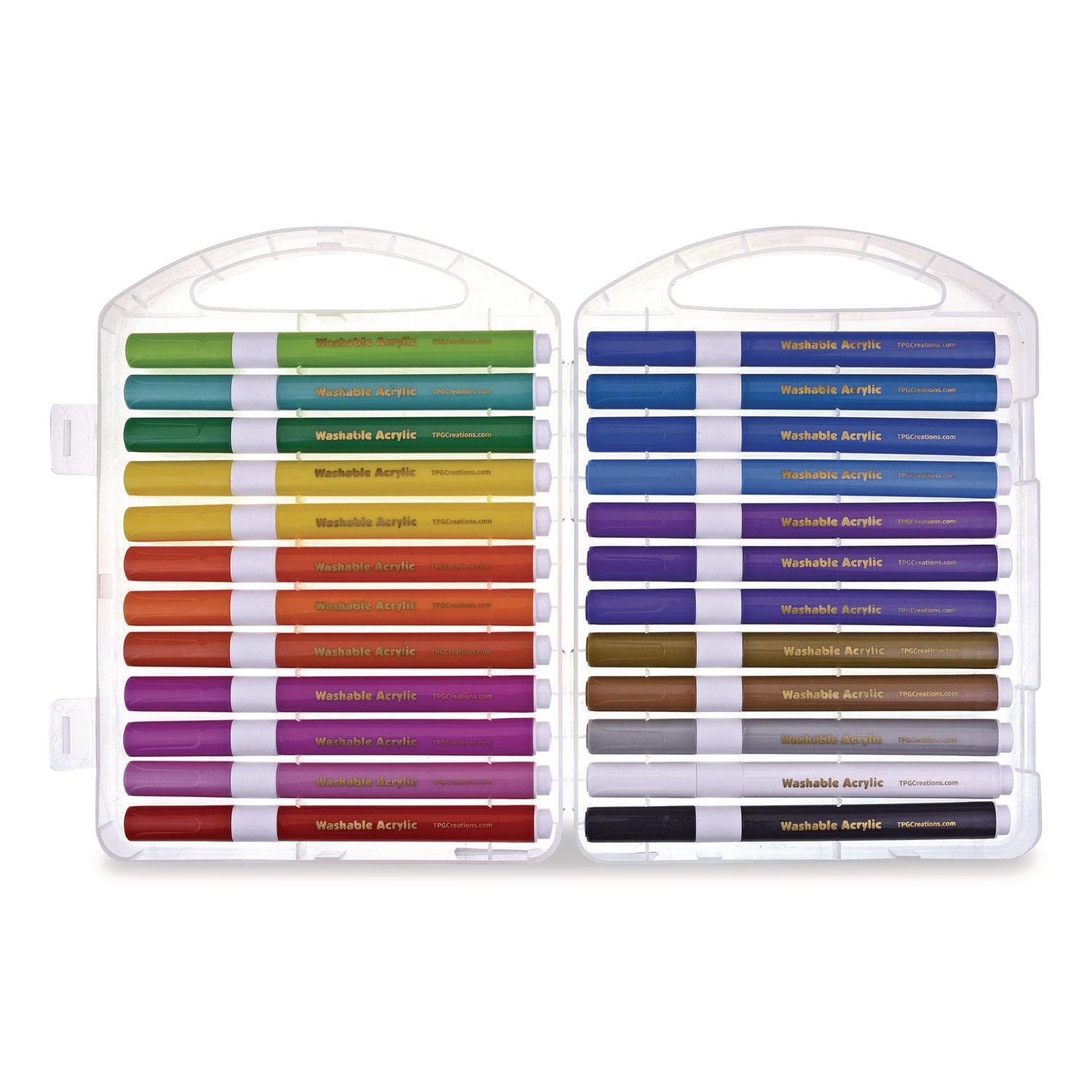 Washable Acrylic Markers, Assorted, 24 Pack
