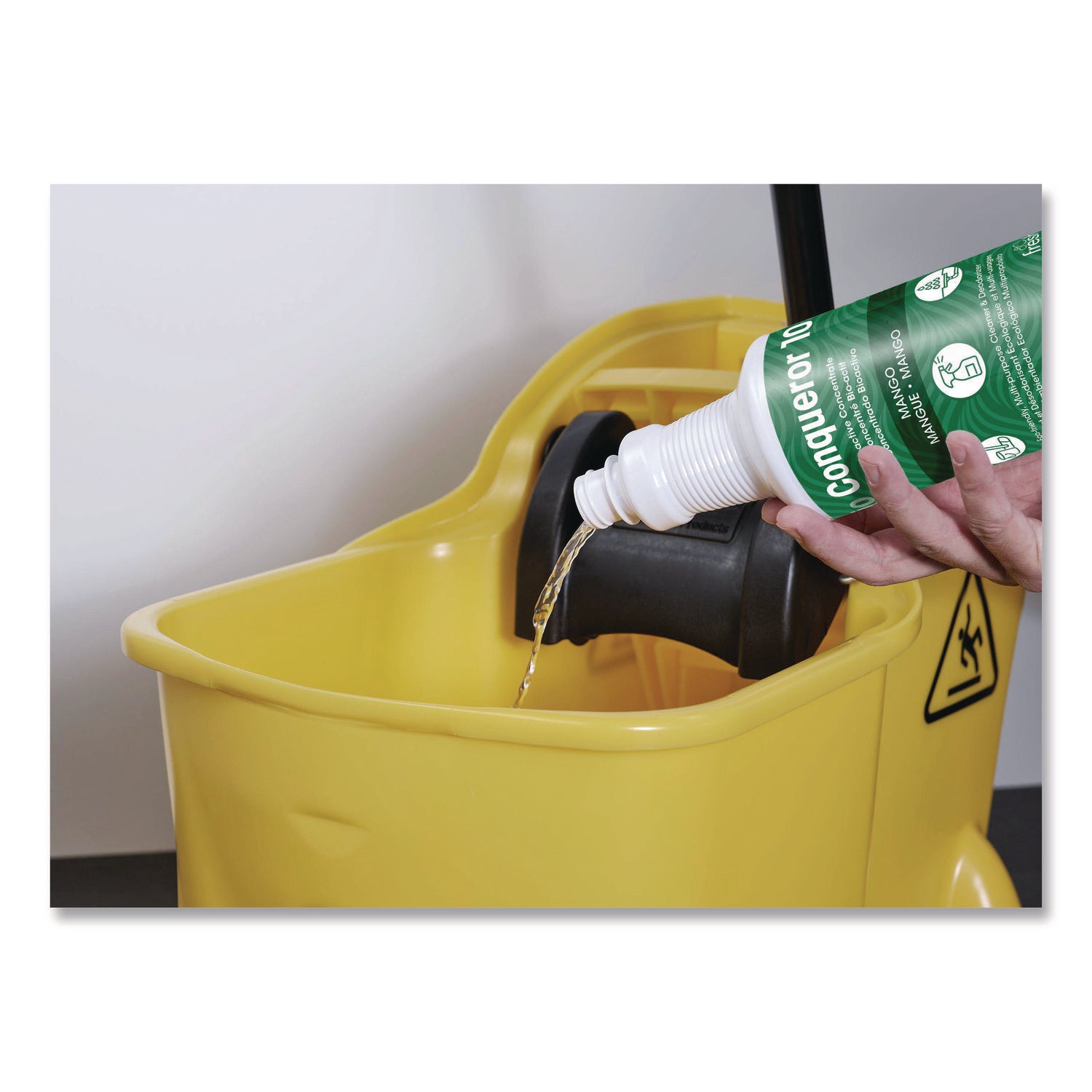 Bio Conqueror 105 Enzymatic Odor Counteractant Concentrate, Mango, 32 Oz Bottle, 12/carton