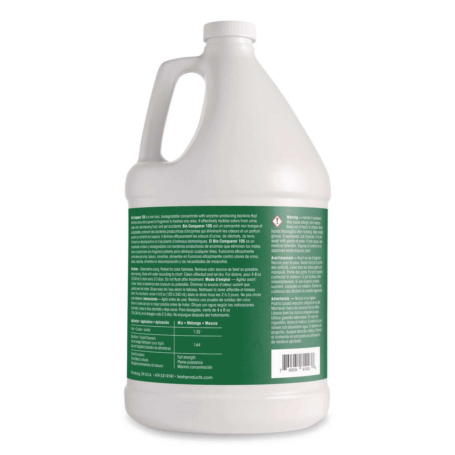 For Multipurpose - Concentrate - 128 fl oz (4 quart) - Mango Scent - Dilutable, Deodorize, Versatile, Water Based, Water Soluble, Non-flammable, Caustic-free - Clear - 4 / Carton