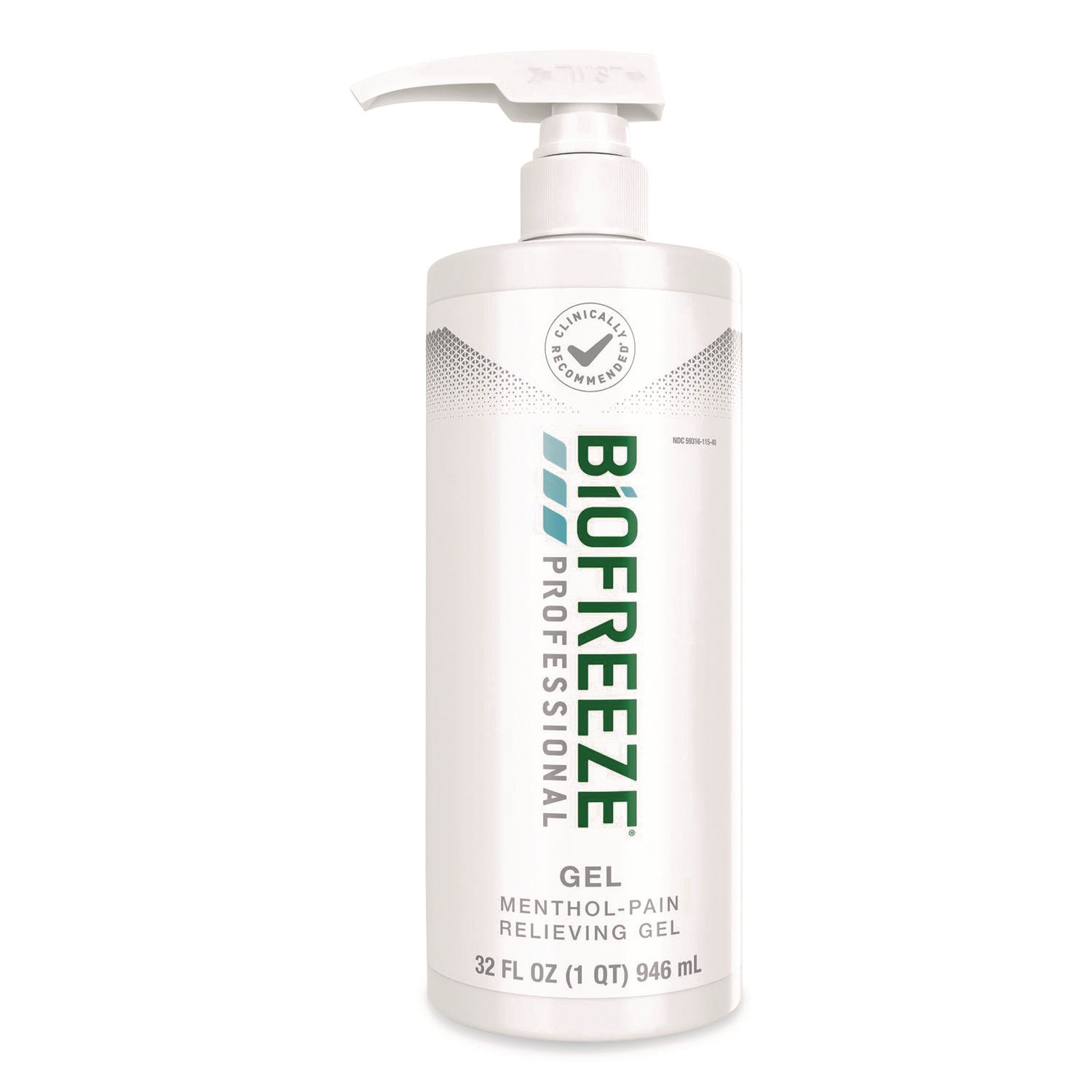 FAST ACTING MENTHOL PAIN RELIEF TOPICAL ANALGESIC, GREEN GEL, 32 OZ PUMP BOTTLE