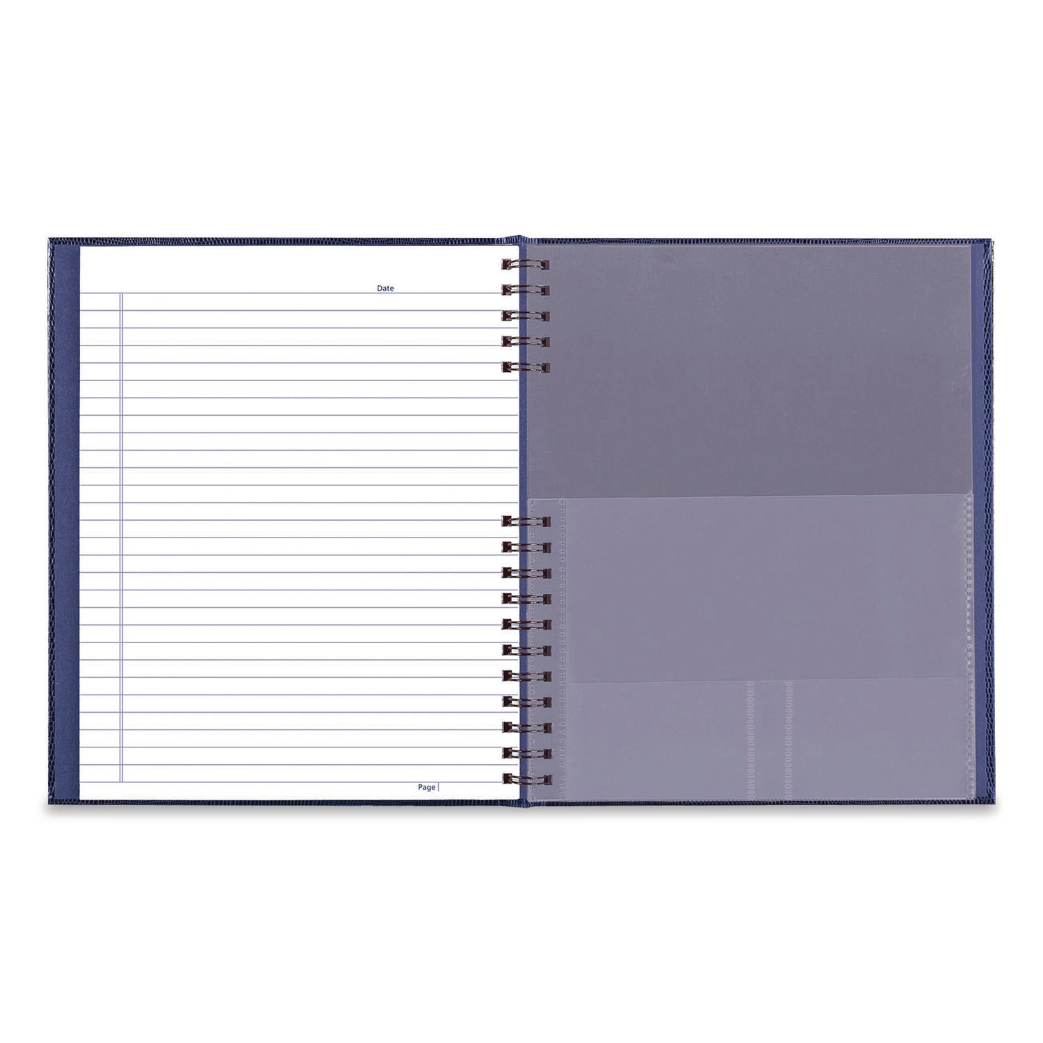Blueline NotePro Hardcover Executive Journal, 8.5" x 10.75", Wide-Ruled, Indigo Blue, 200 Pages (A10200.BLU)