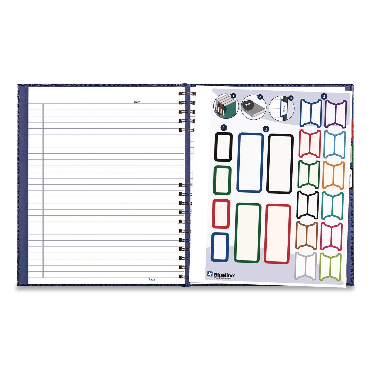 Blueline NotePro Hardcover Executive Journal, 8.5" x 10.75", Wide-Ruled, Indigo Blue, 200 Pages (A10200.BLU)