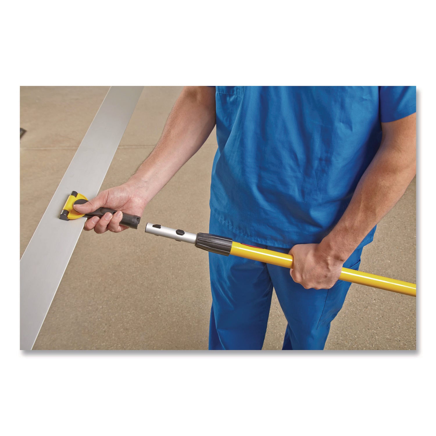 Hygen Quick Connect Single-Sided Frame, 60 X 3, Aluminum, Yellow, 6/carton