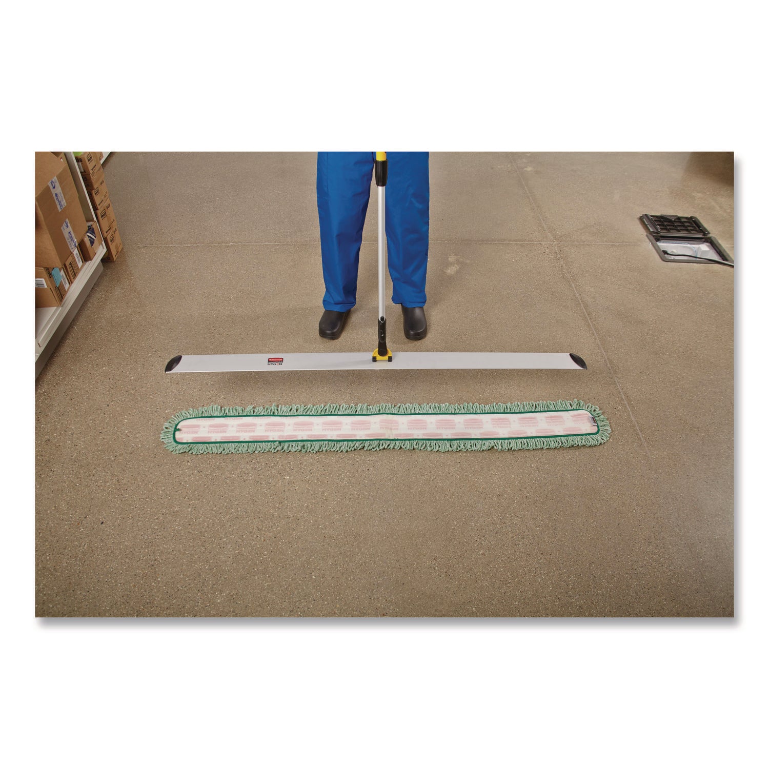 Hygen Quick Connect Single-Sided Frame, 60 X 3, Aluminum, Yellow, 6/carton