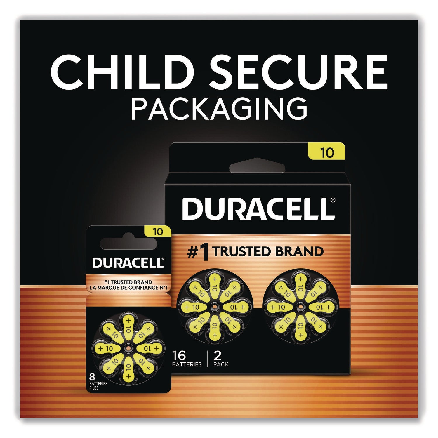 Hearing Aid Battery, #10, 16/pack