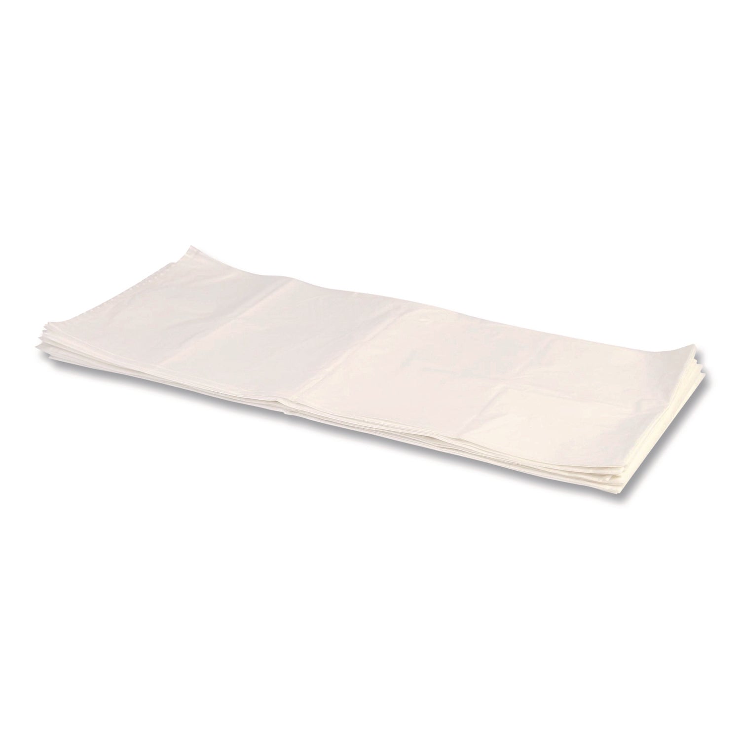 Linear Low-Density Can Liners, 16 gal, 0.7 mil, 24" x 32", Clear, Interleaved Roll, 500/Carton