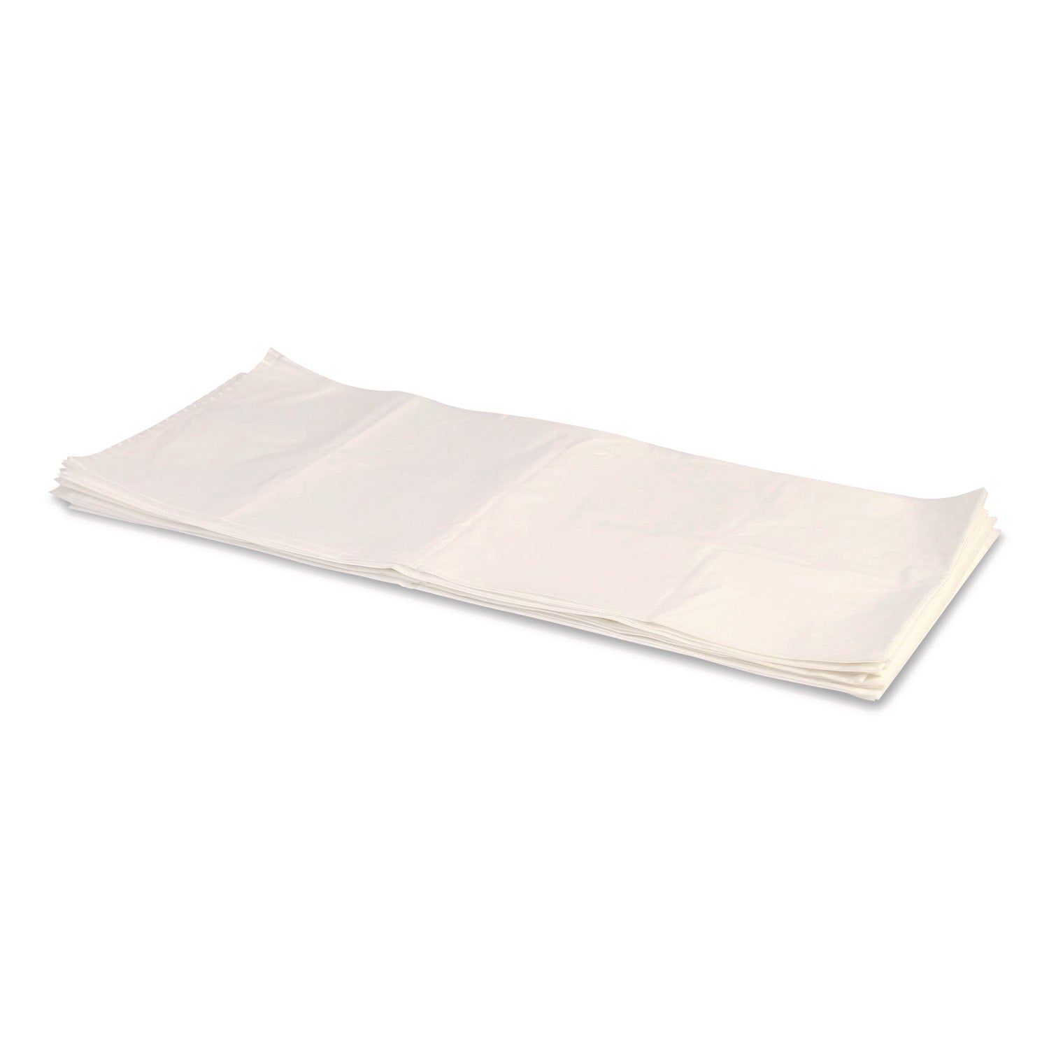 Linear Low-Density Can Liners, 33 gal, 2 mil, 33" x 39", Clear, Flat Pack, 100/Carton