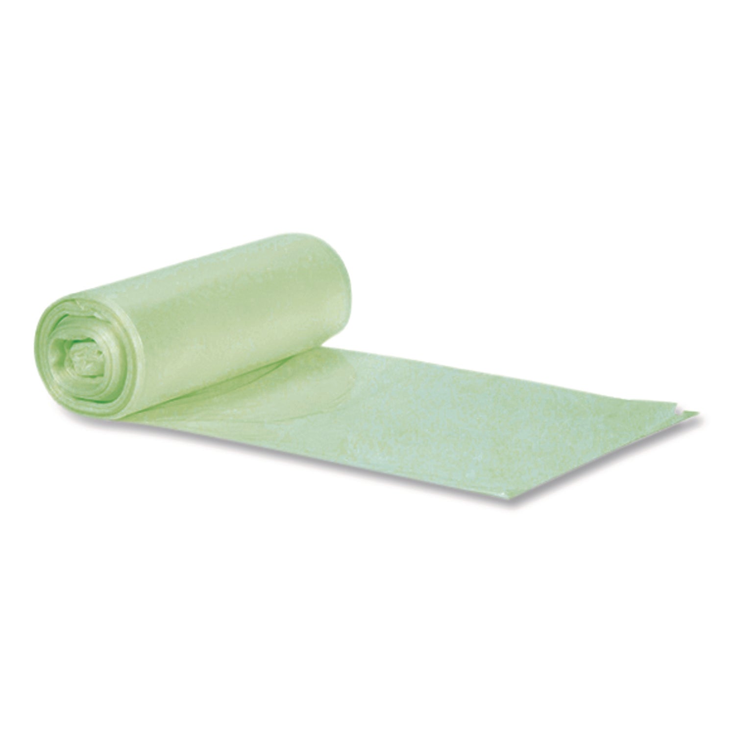 Heritage BioTuf Trash Bag - 64 gal Capacity - 47" Width x 60" Depth x 1 mil (25 Micron) Thickness - Green - Bioplast - Can, Food Waste, Industrial - 1 Carton
