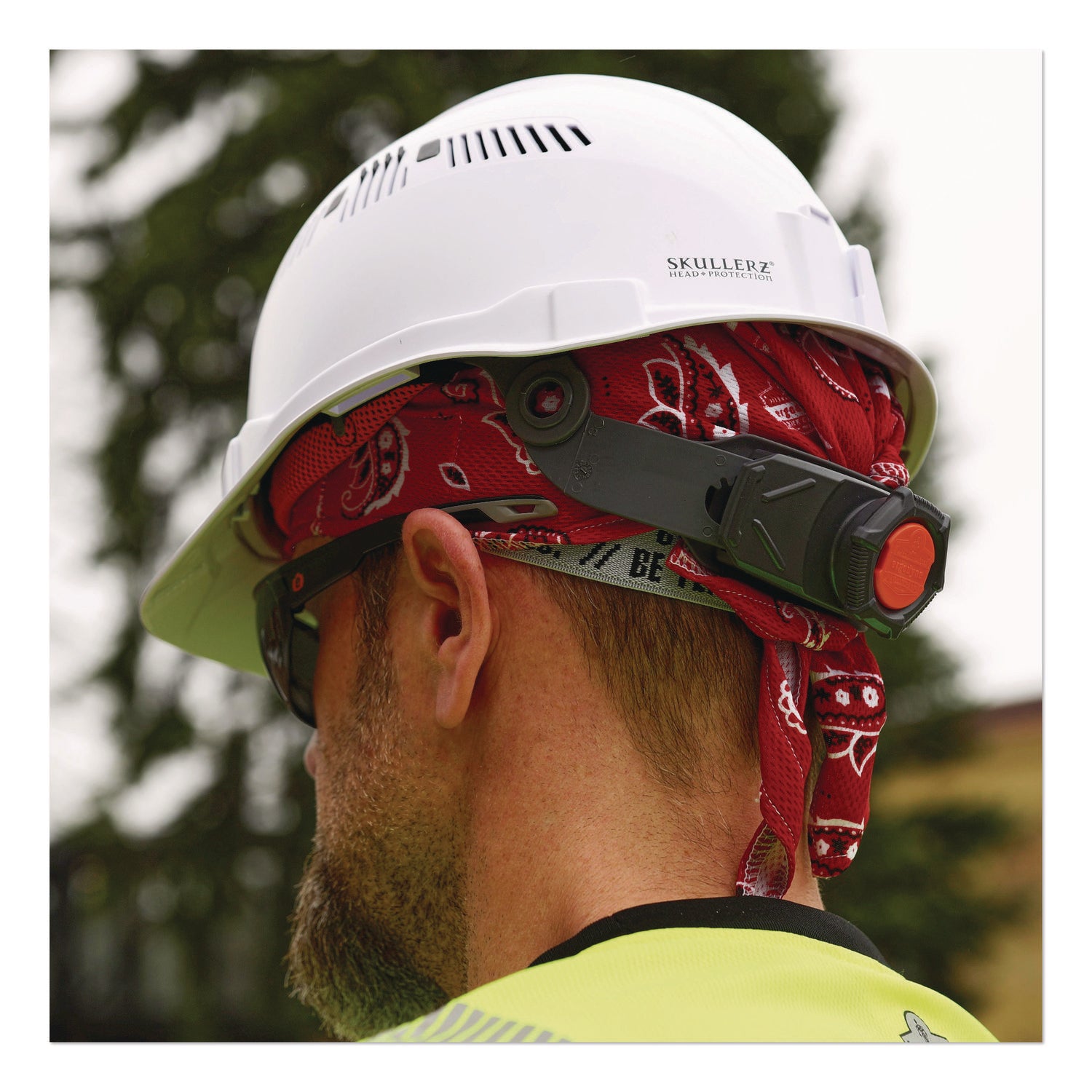 Ergodyne High-Performance Bandana Do Rag - Red - Fabric - 6 / Carton