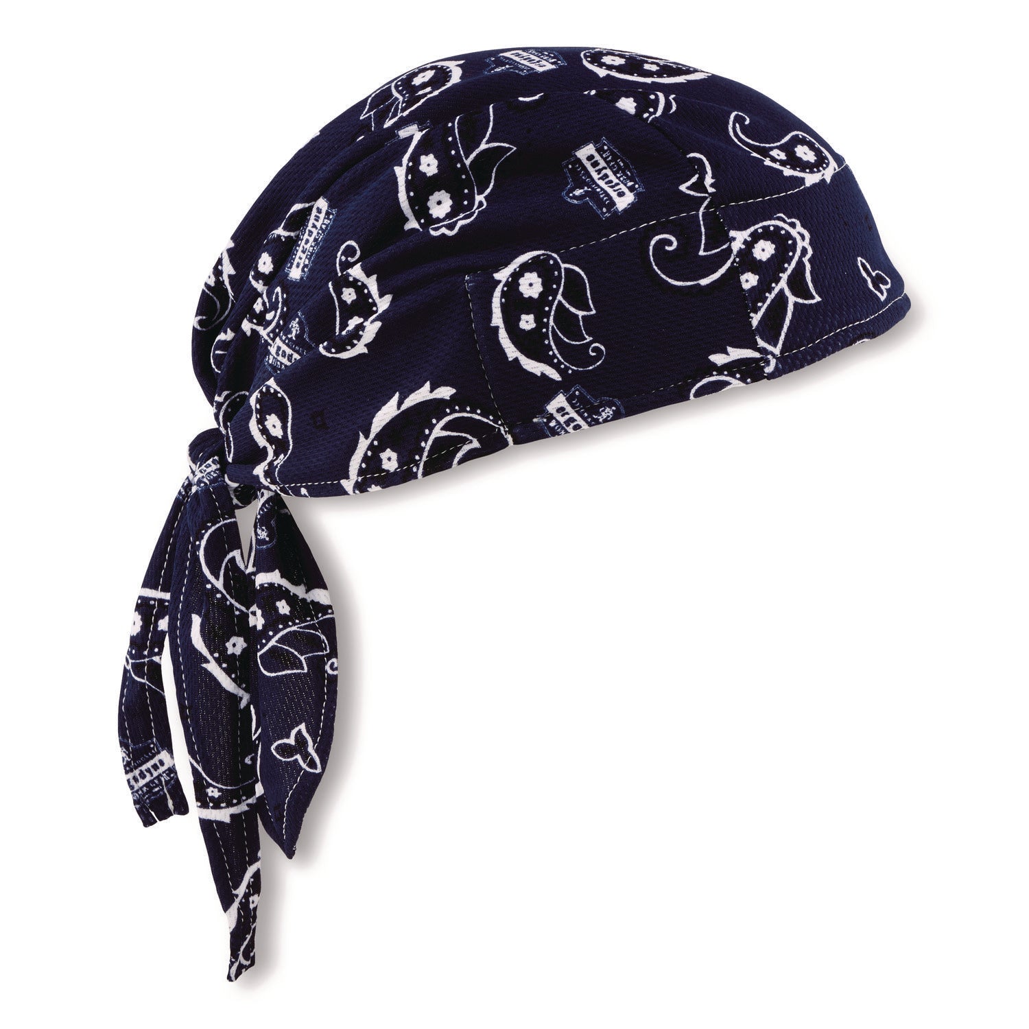 Ergodyne High-Performance Bandana Do Rag - Blue - Fabric - 6 / Carton