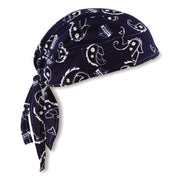 Ergodyne High-Performance Bandana Do Rag - Blue - Fabric - 6 / Carton